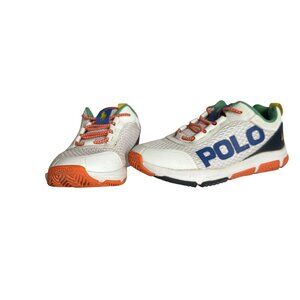 Polo Ralph Lauren Boys Sneakers Tech Racer Multi Colored Size 1 Stretchy No Tie